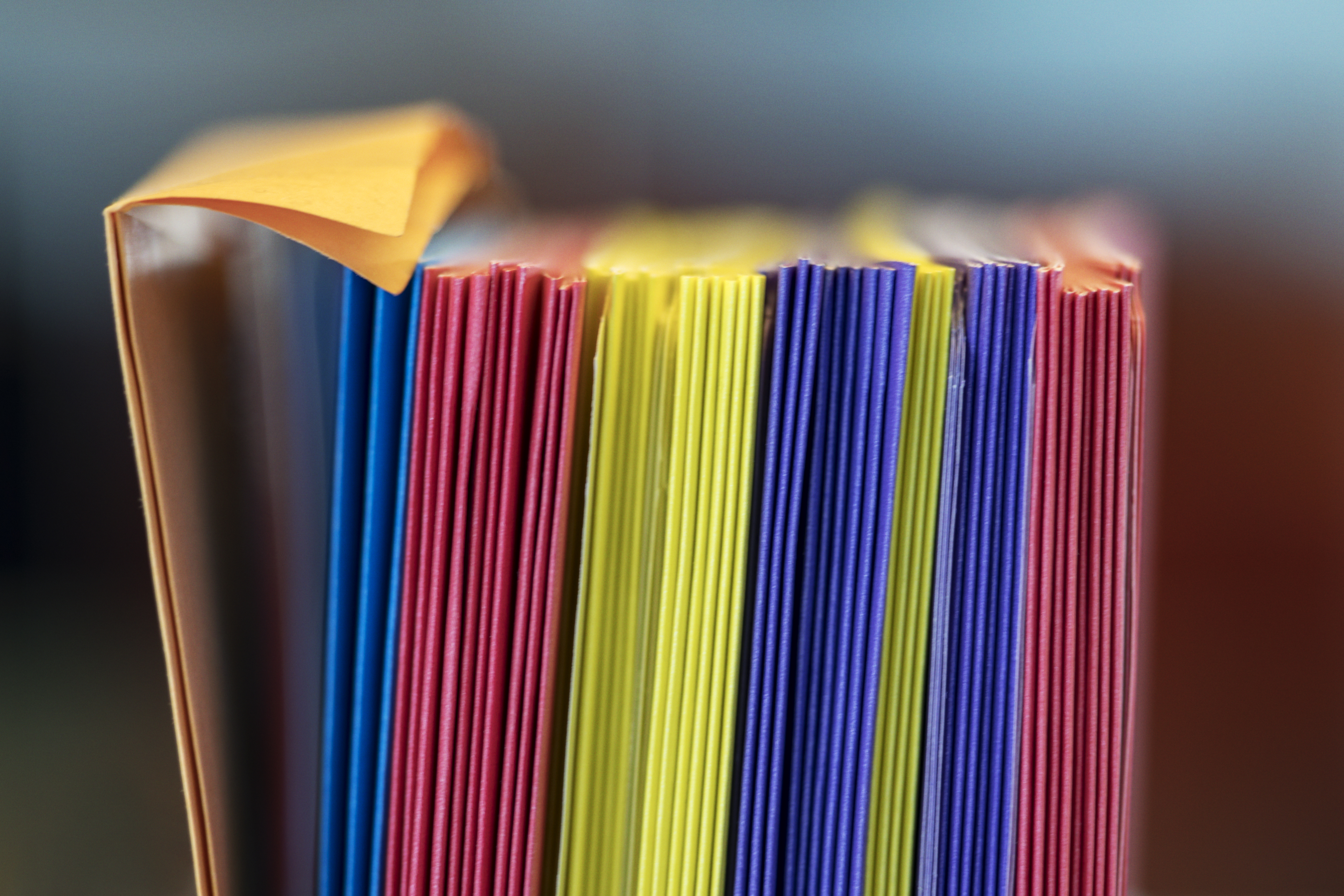 colorful file folders